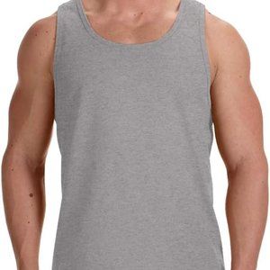 Fruit of the Loom Men's‎ Grey Tank Top A-Shirt, Extended Size 2TG